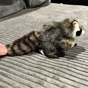Folkmanis Plush Mini Raccoon Finger Puppet Forest Animals Plush Pretend Play
